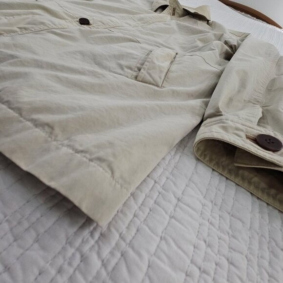 RFT by Rainforest Full Zip Utility Jacket Men's XL Beige Fully Lined EUC Vented - Picture 3 of 16